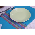 Haonai 6 inch ceramic breakfast plate small round cake plate dessert plate with glazing color